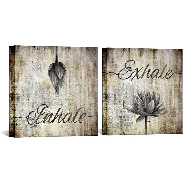 Trinx 2 Piece Wrapped Canvas Painting Set Wayfair